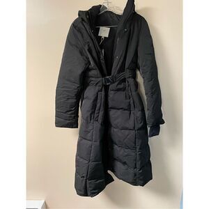 Fitouch Bonnie Womens Light Down Coat Jacket with Belt 700+ Fill Power NWT Large